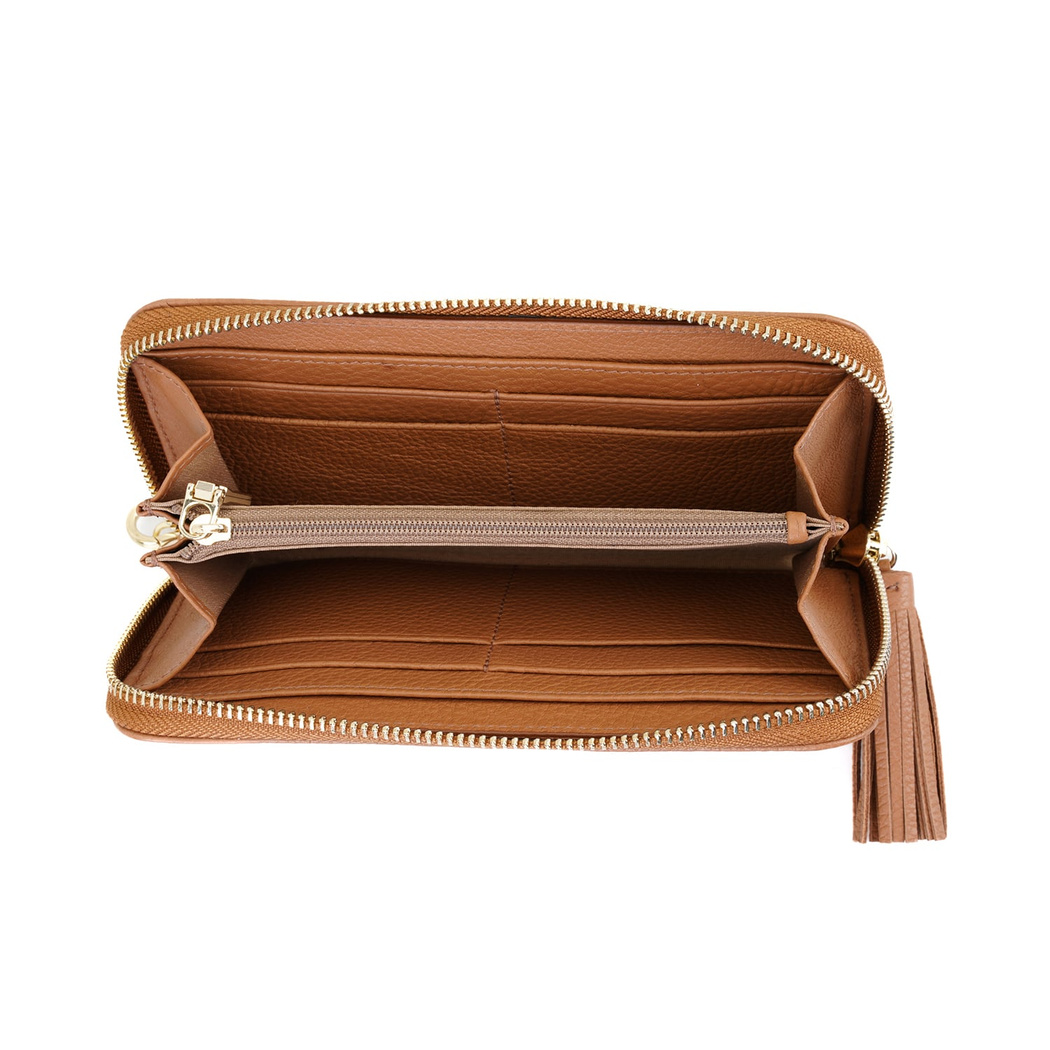 Kathleen Kahve Kadın Deri Cüzdan