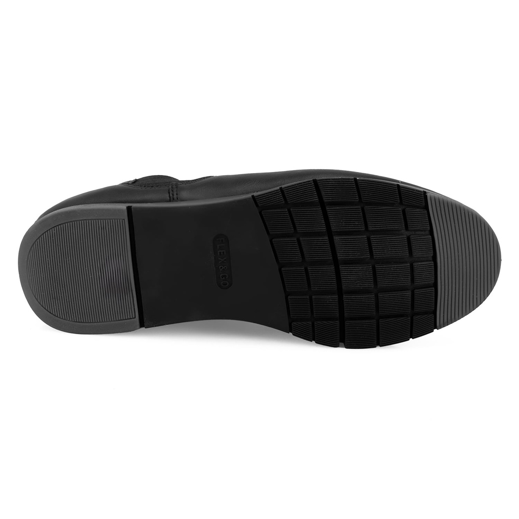 Kayley Siyah Kadın DesaComfort Lastikli Deri Chelsea Bot