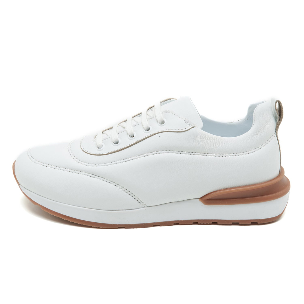 Keenan Beyaz Kadın Deri Spor Ayakkabı