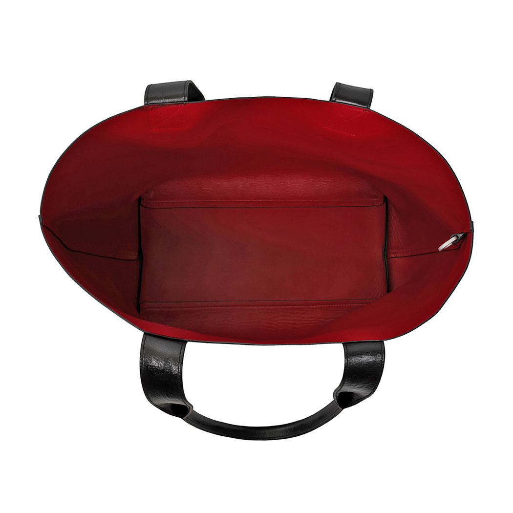 KeinxDesa Siyah Deri Omuz Çantası 