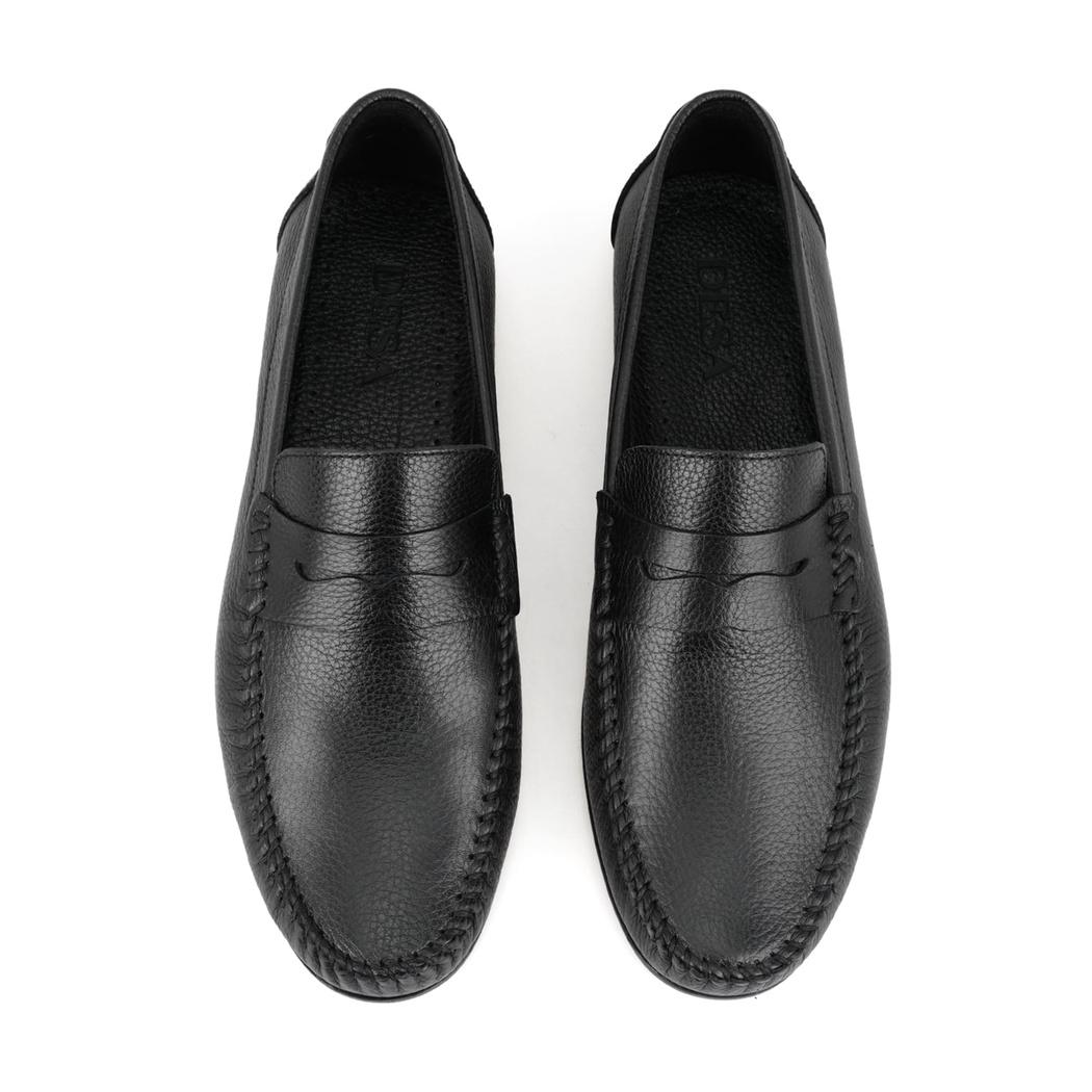 Kelvin Siyah Erkek Deri Loafer