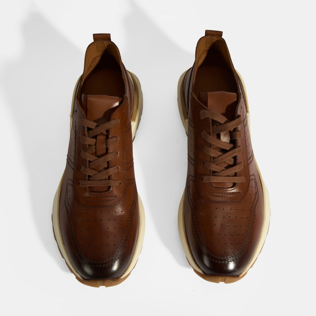 Ketrina Taba Erkek Deri Bağcıklı Günlük Ayakkabı