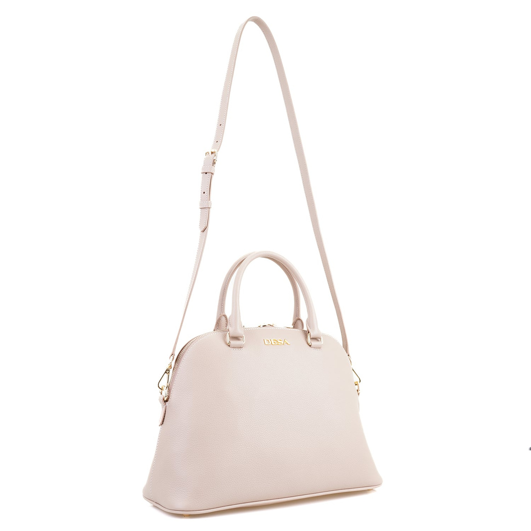 Khushi Krem Kadın Deri El Çantası