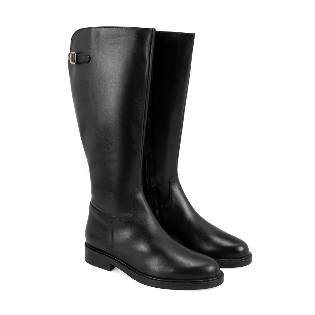 Kiar Siyah Kadın Deri Çizme