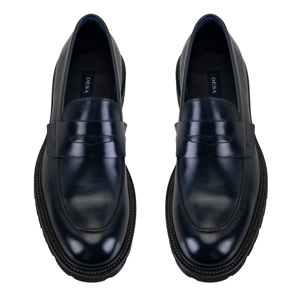 Kienna Lacivert Erkek Günlük Deri Loafer