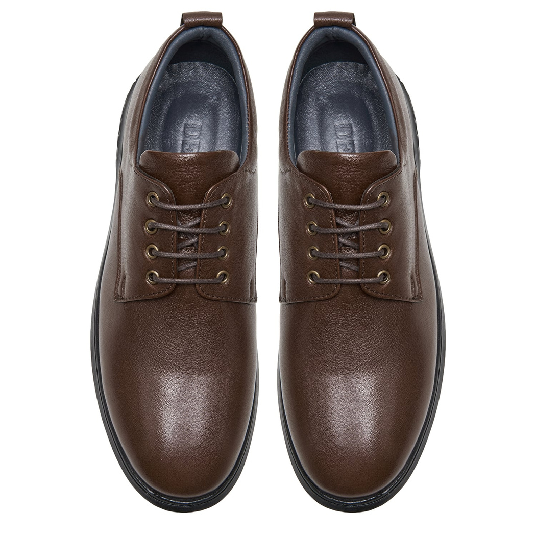 Kingsy Kahve Erkek Deri Günlük Ayakkabı