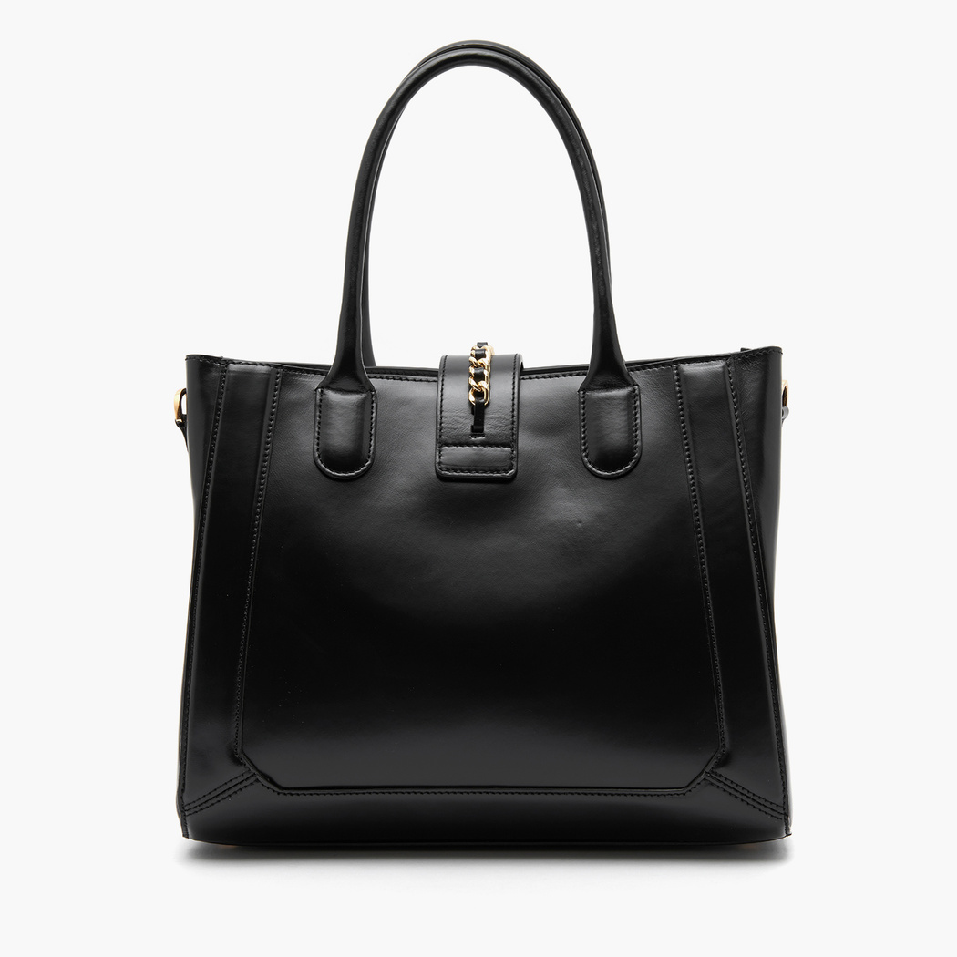 Kinsey Siyah Kadın Deri Omuz Çantası