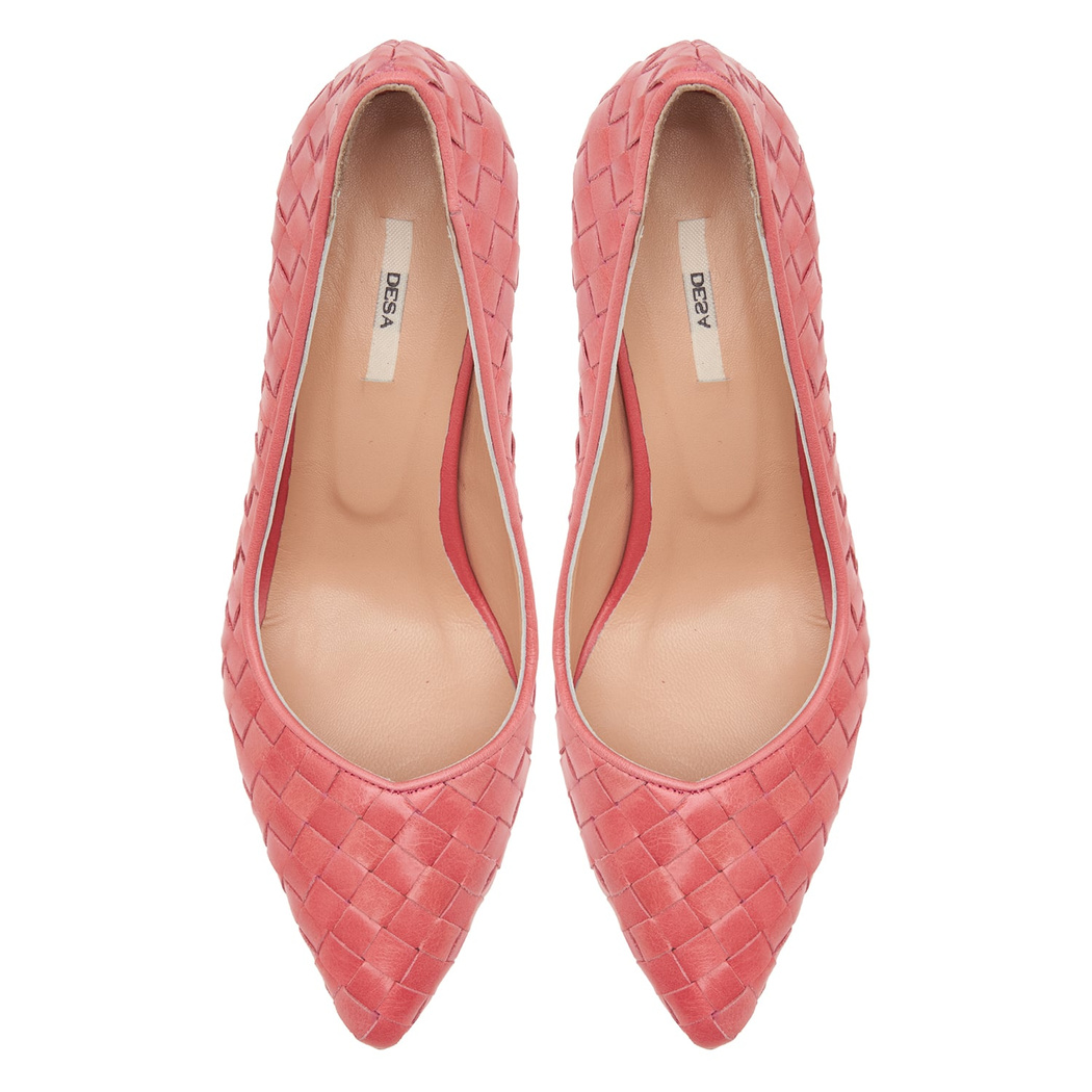 Kırmızı Alba Kadın Deri Klasik Ayakkabı