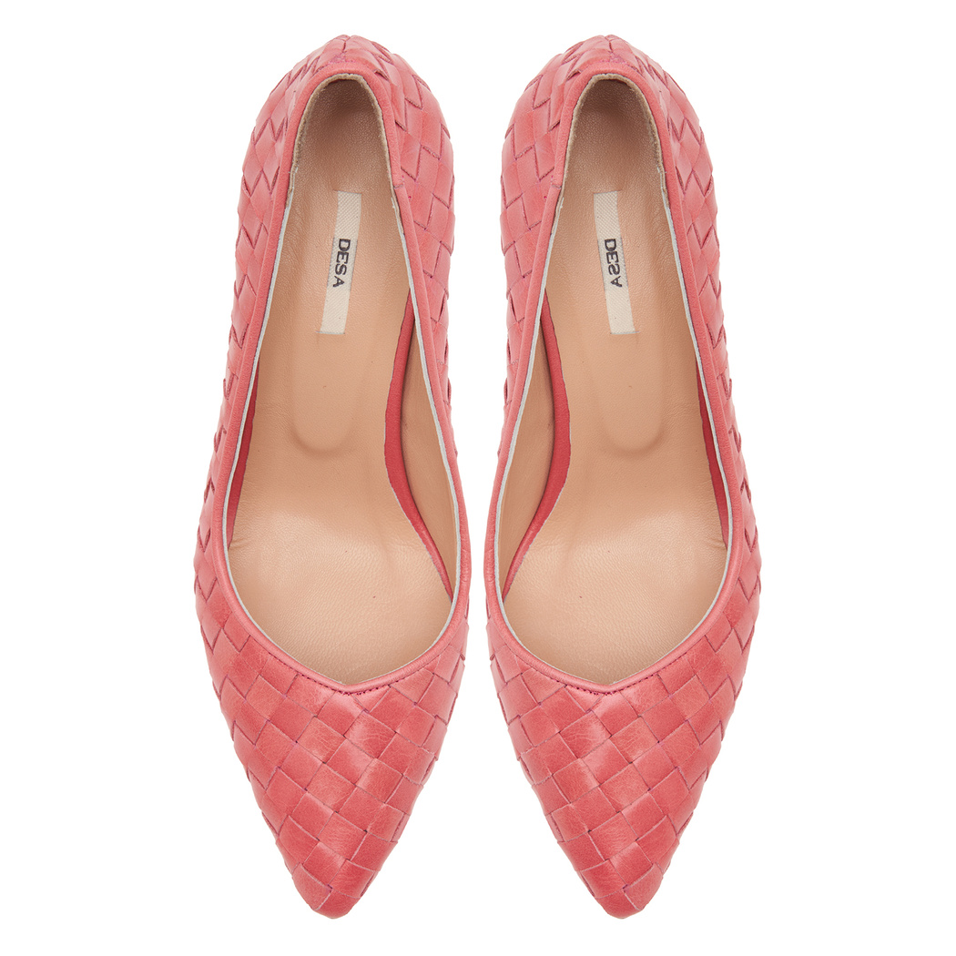 Kırmızı Alba Kadın Deri Klasik Ayakkabı