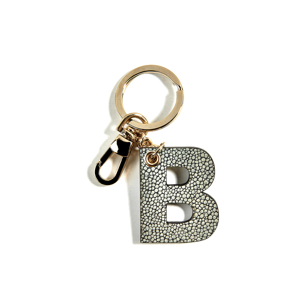 Kırmızı B Harfi Deri Anahtarlık