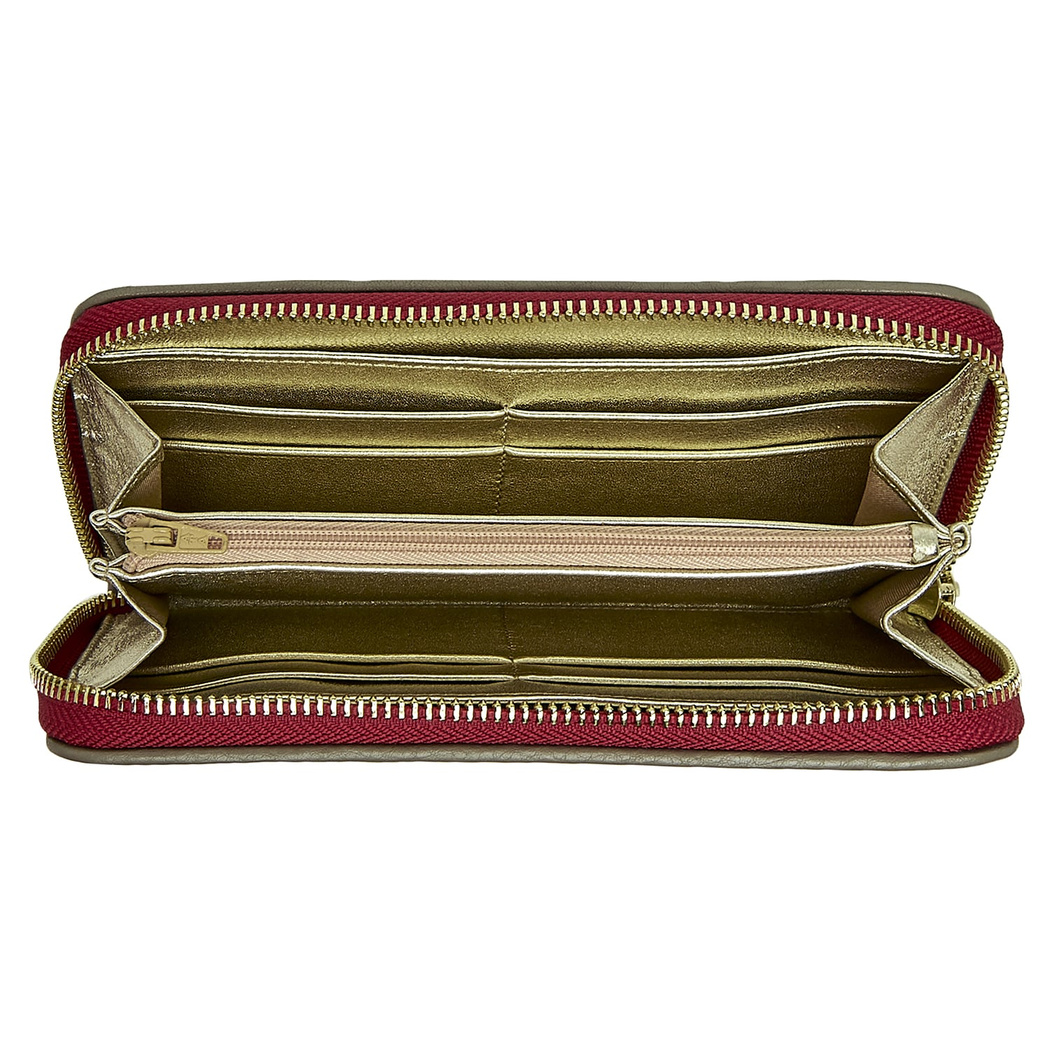 Kırmızı Bibiana Kadın Deri Cüzdan