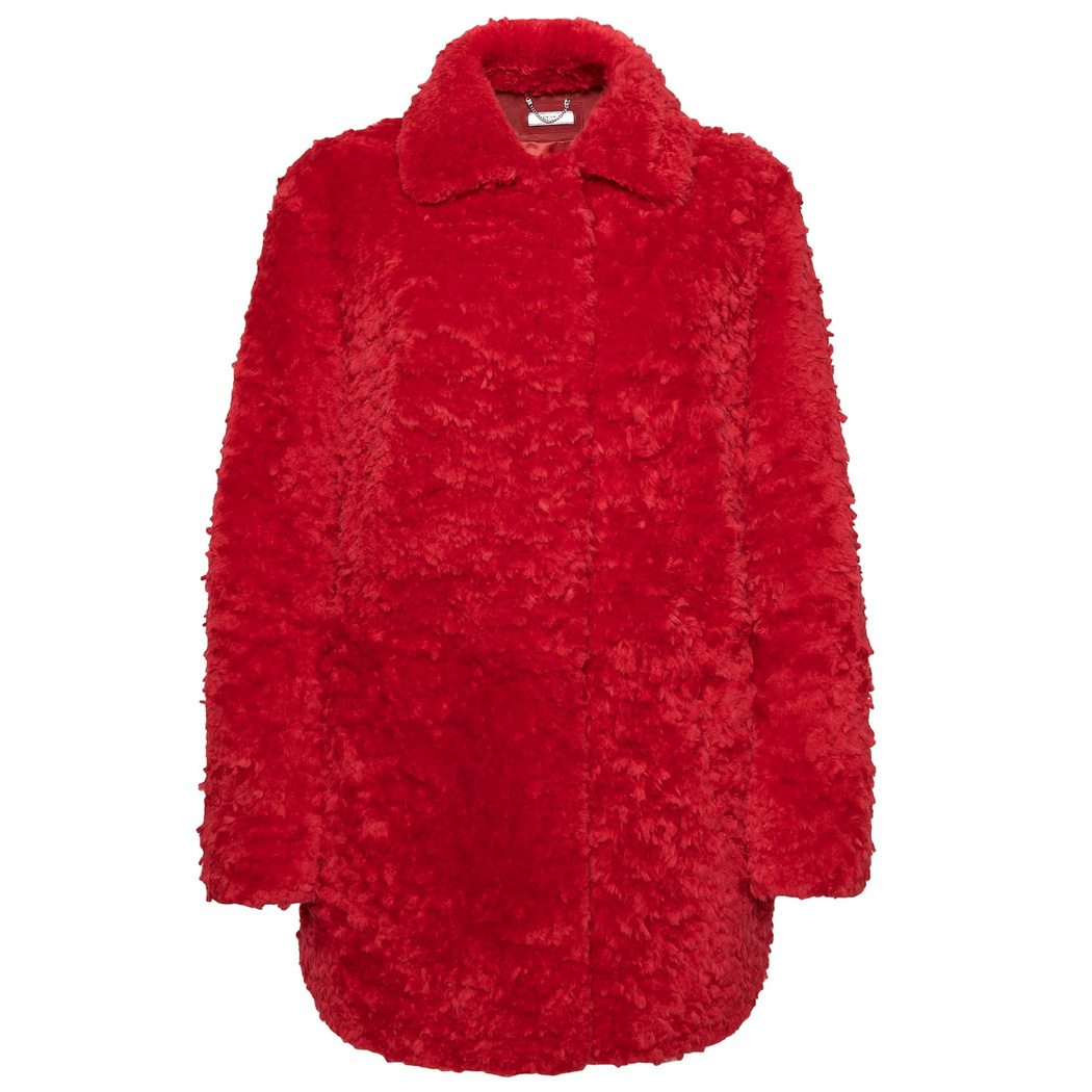 Kırmızı Clara Kadın Kürk Kaban