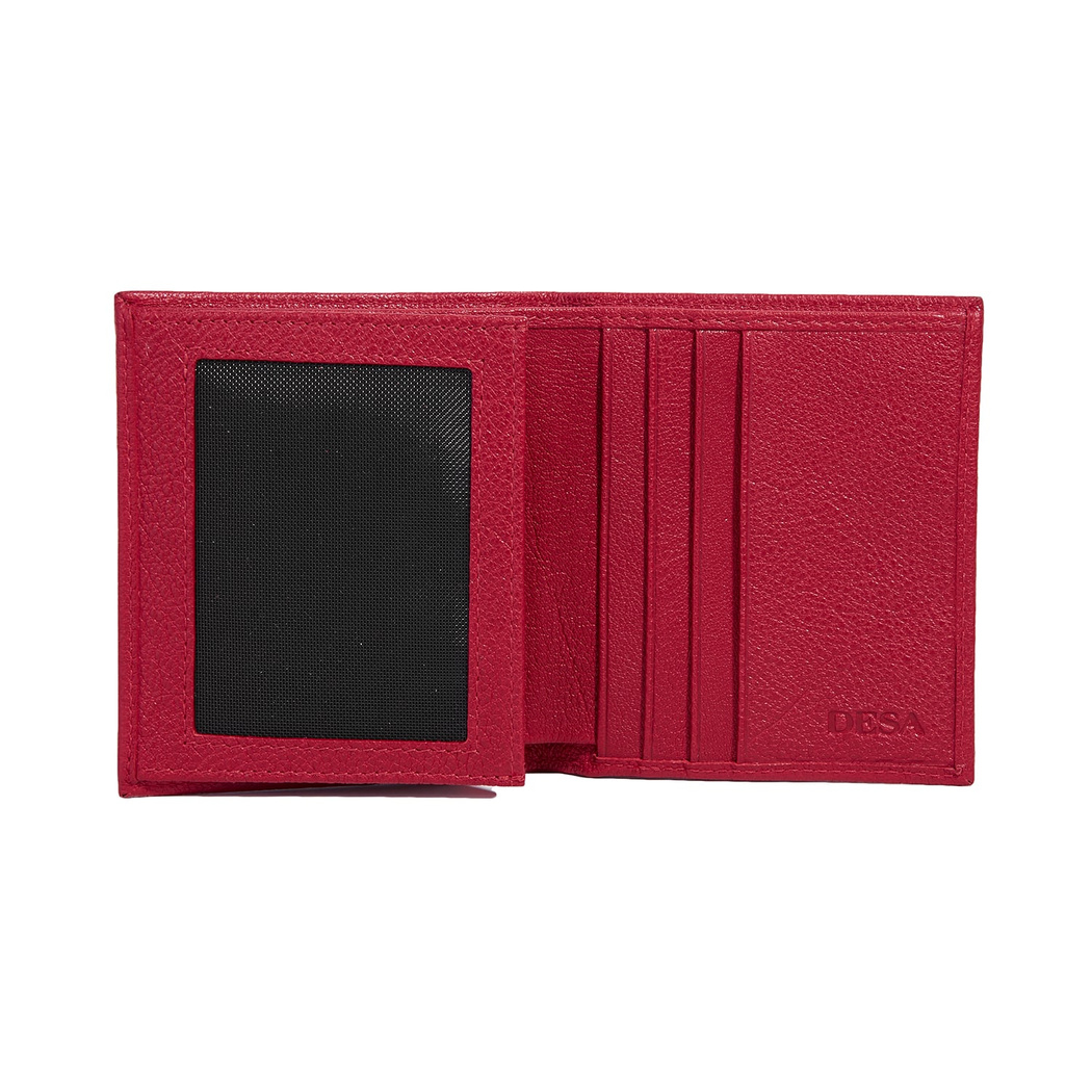 Kırmızı D Logolu Kadın Deri Cüzdan