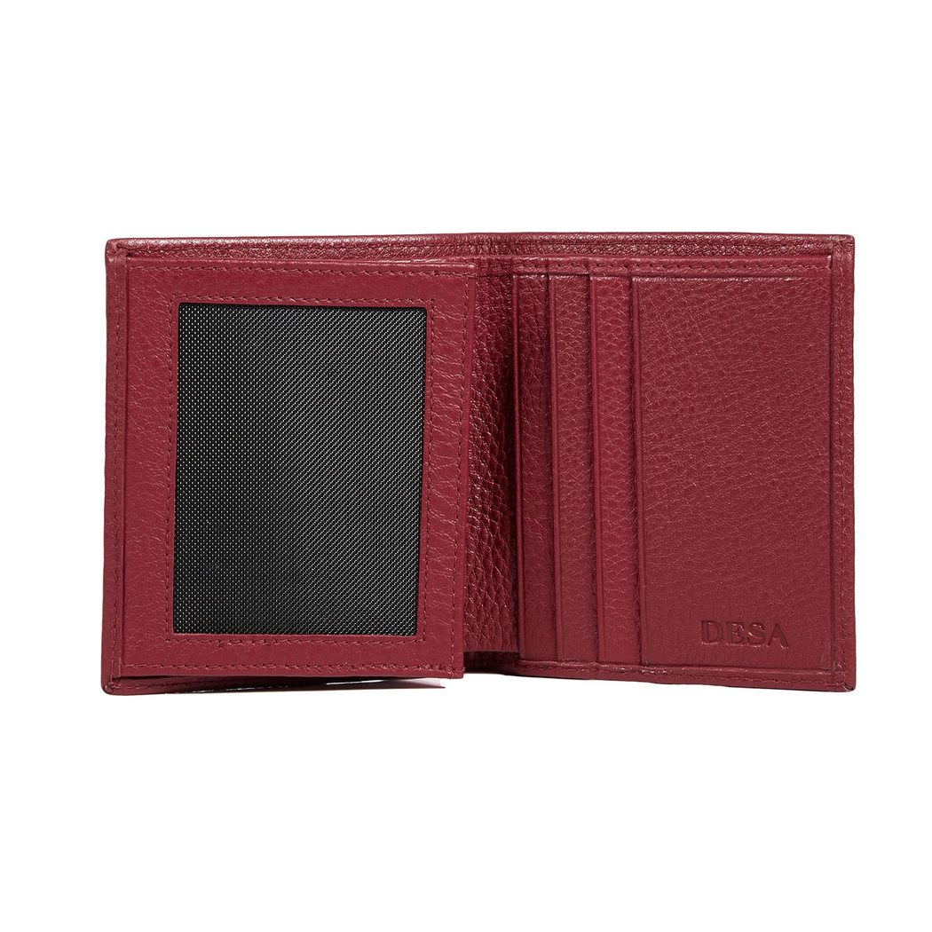 Kırmızı D Logolu Kadın Deri Cüzdan