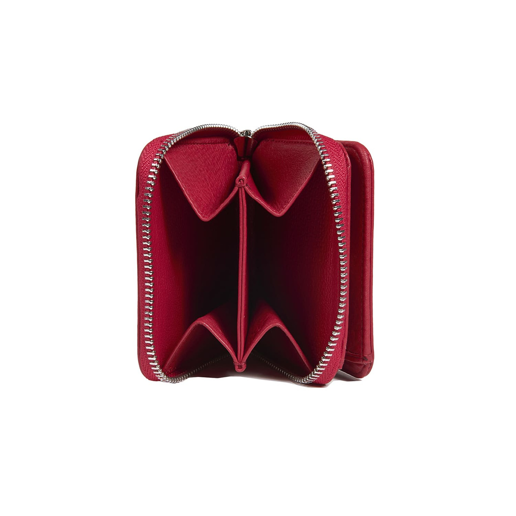 Kırmızı D Logolu Kadın Deri Cüzdan