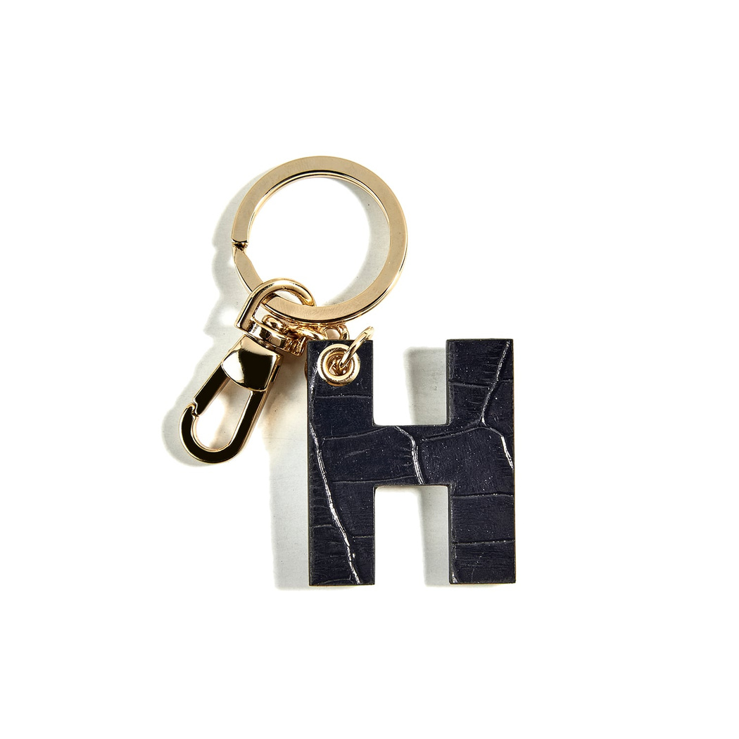 Kırmızı H Harfi Deri Anahtarlık