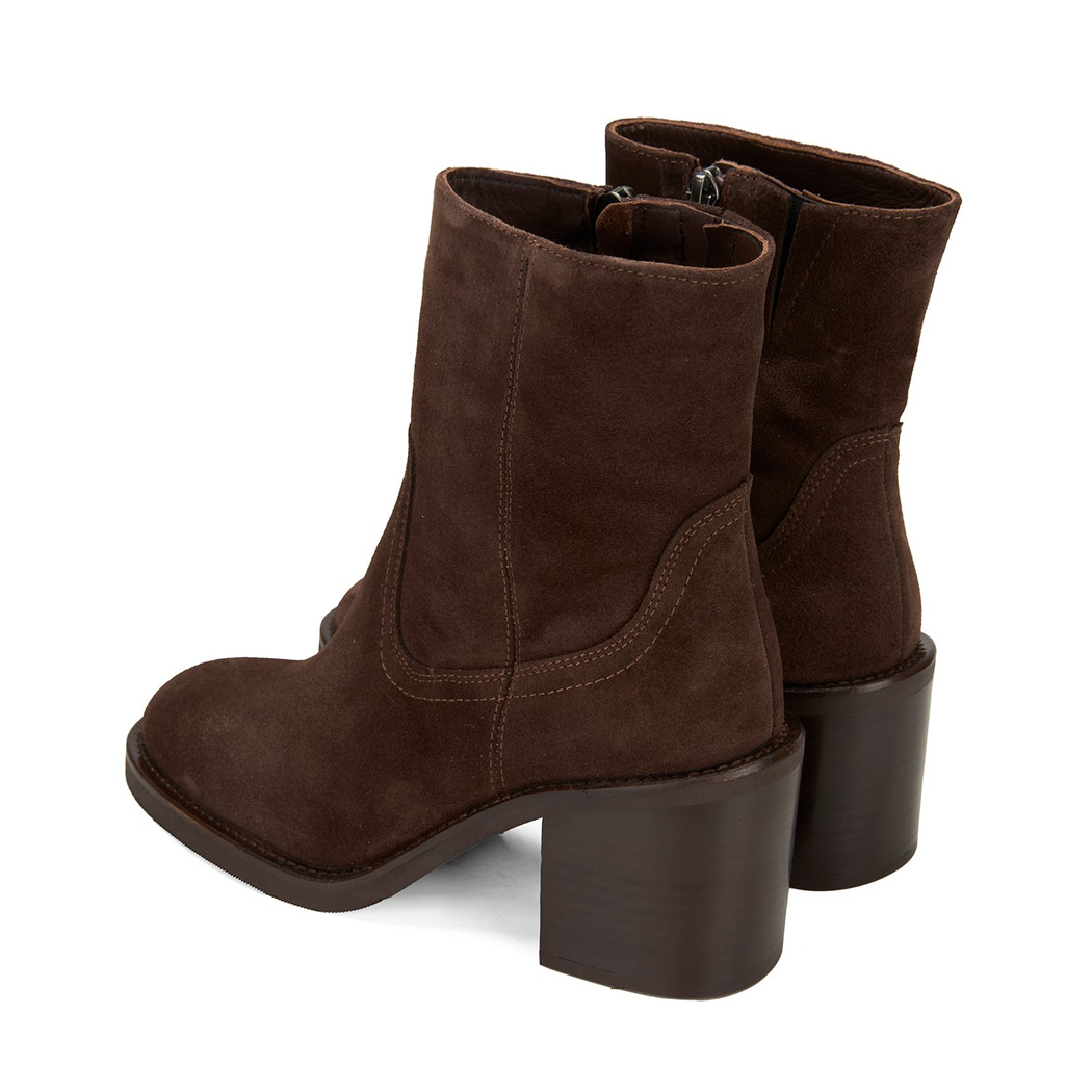 Kovisane Koyu Kahve Kadın Süet Bot