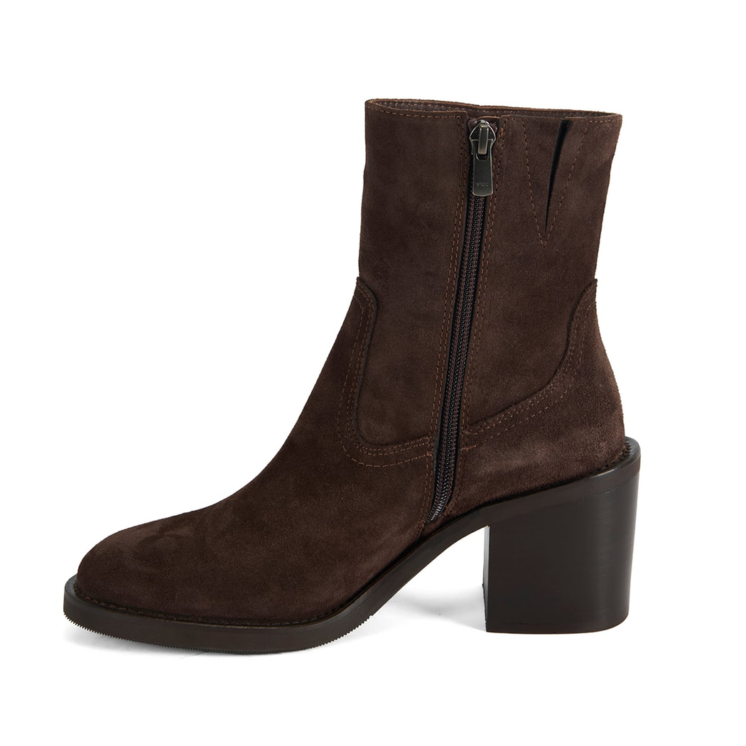 Kovisane Koyu Kahve Kadın Süet Bot