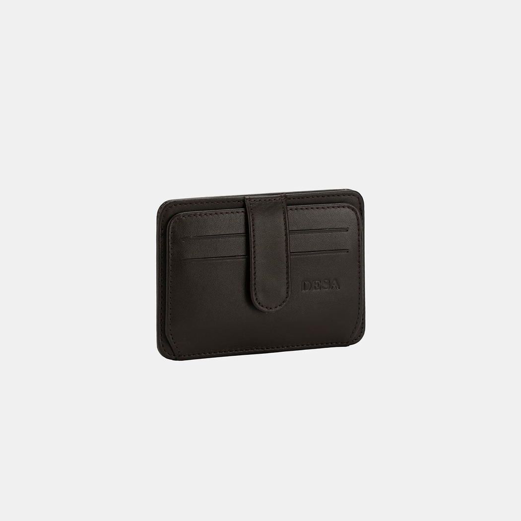 Koyu Kahve Unisex Deri Kartlık