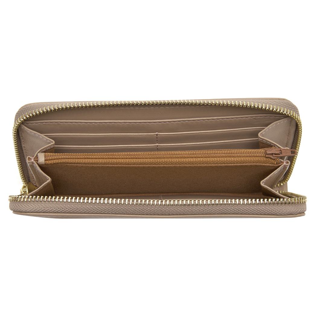 Krem Kadın Deri Cüzdan