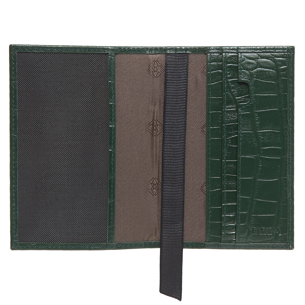 Kroko Baskılı Deri Pasaportluk