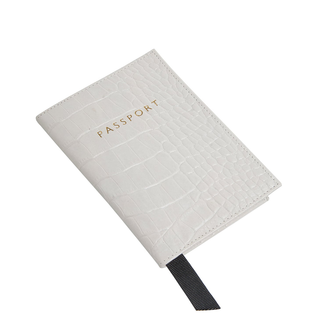 Kroko Baskılı Deri Pasaportluk