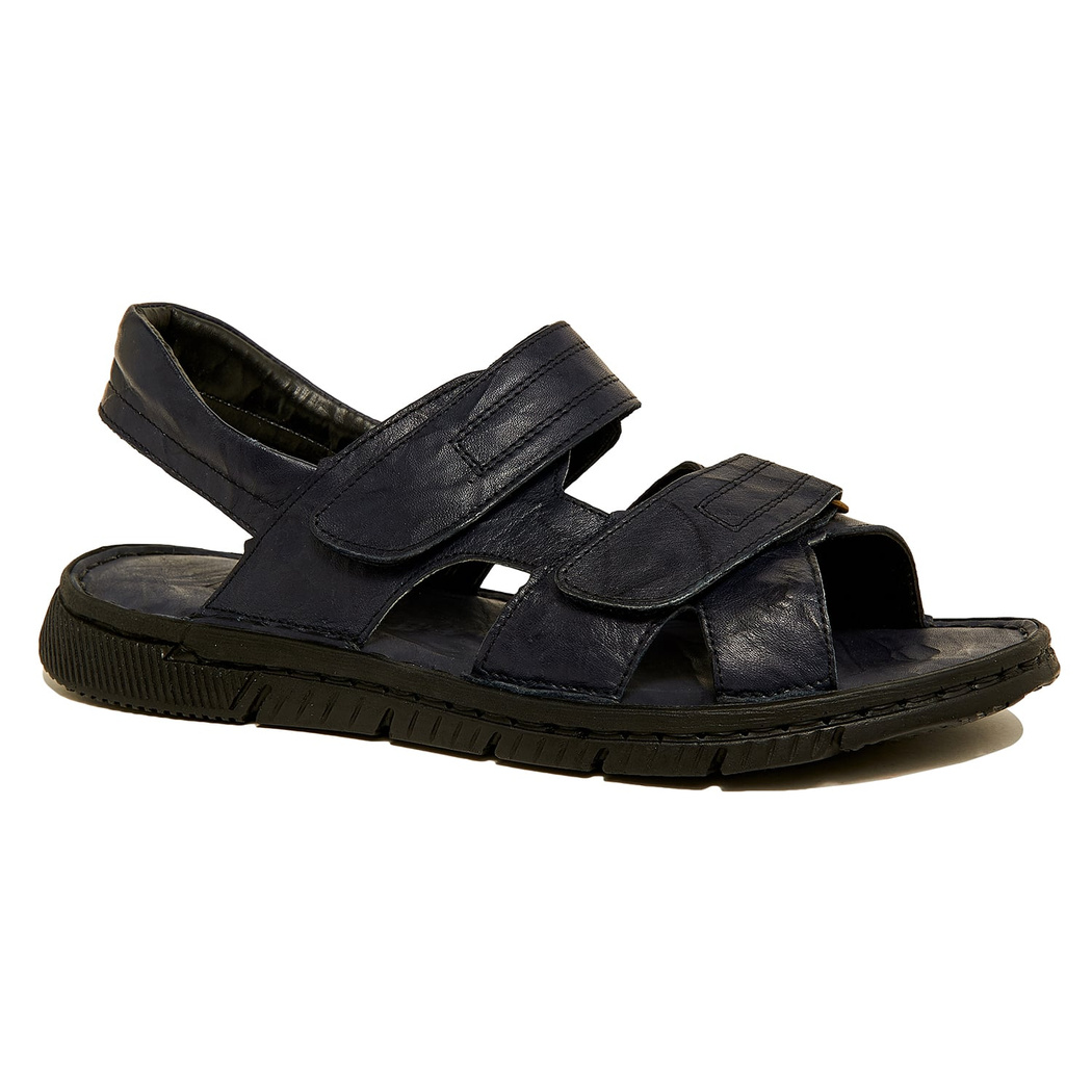 Lacivert Donati Erkek Deri Sandalet