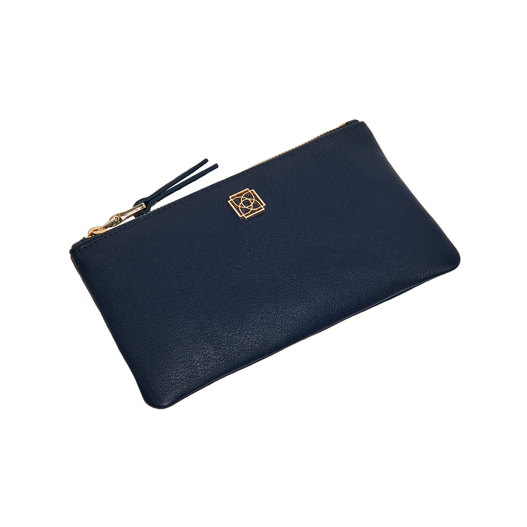 Lacivert Elica Kadın Deri Cüzdan