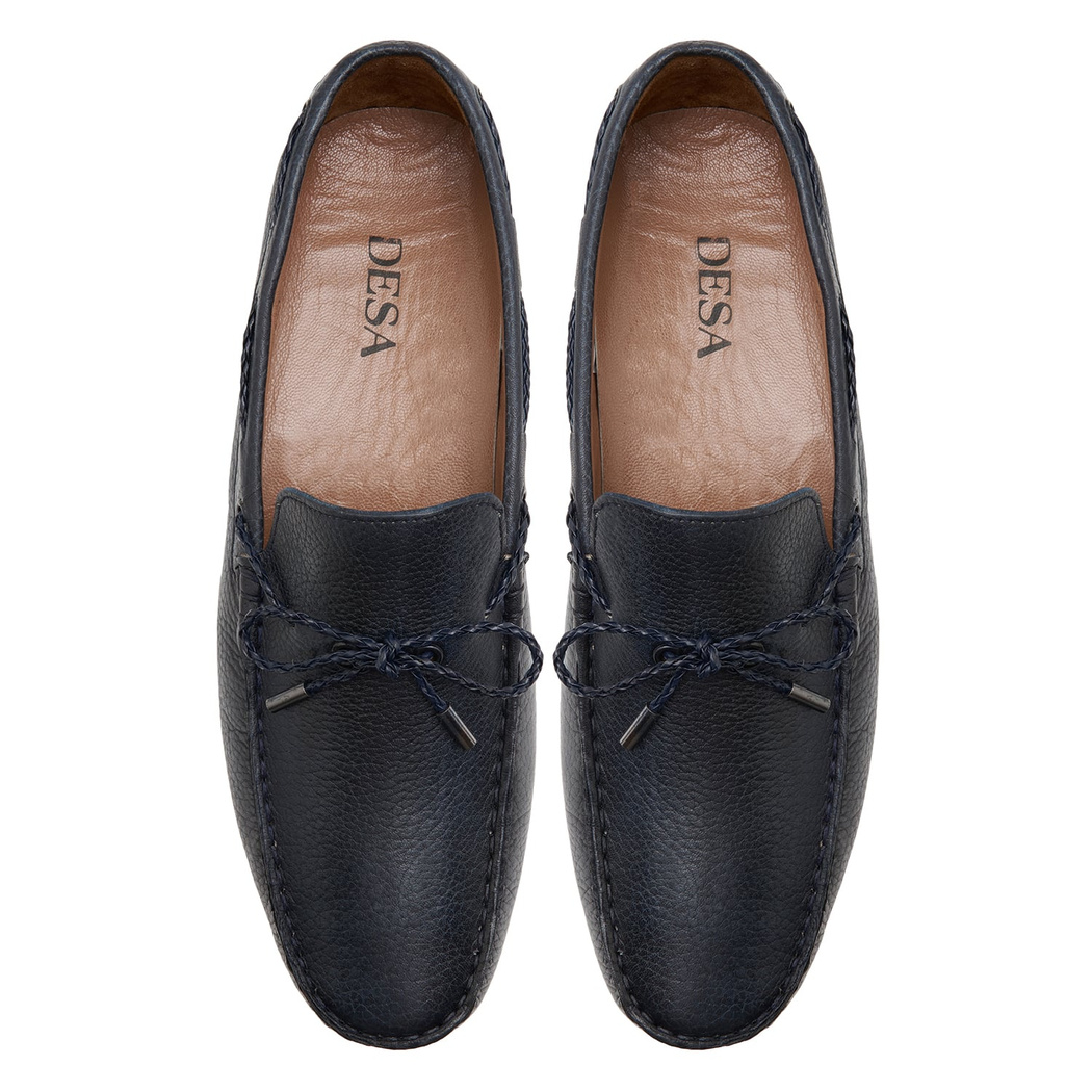 Lacivert Positano Erkek Deri Loafer