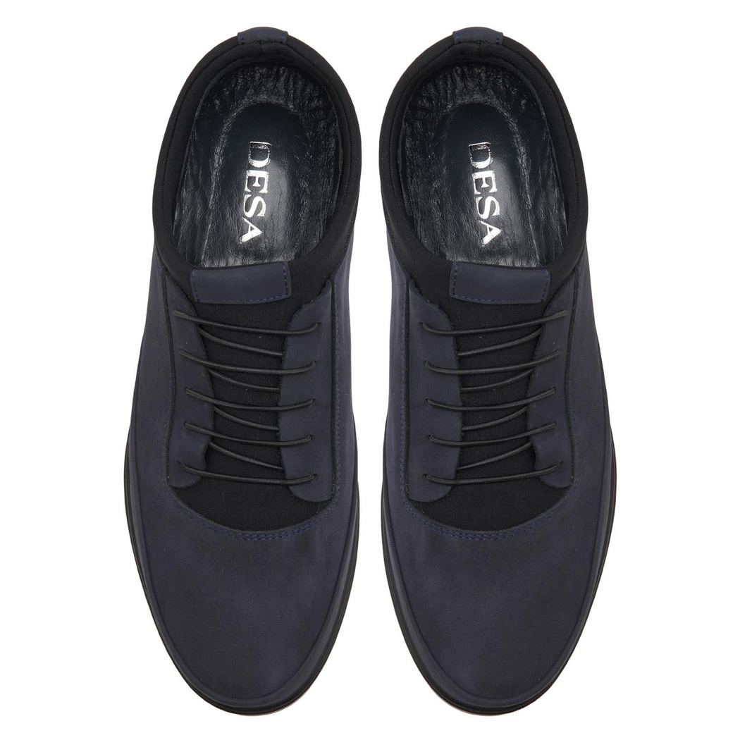 Lacivert Praiano Erkek Nubuk Loafer