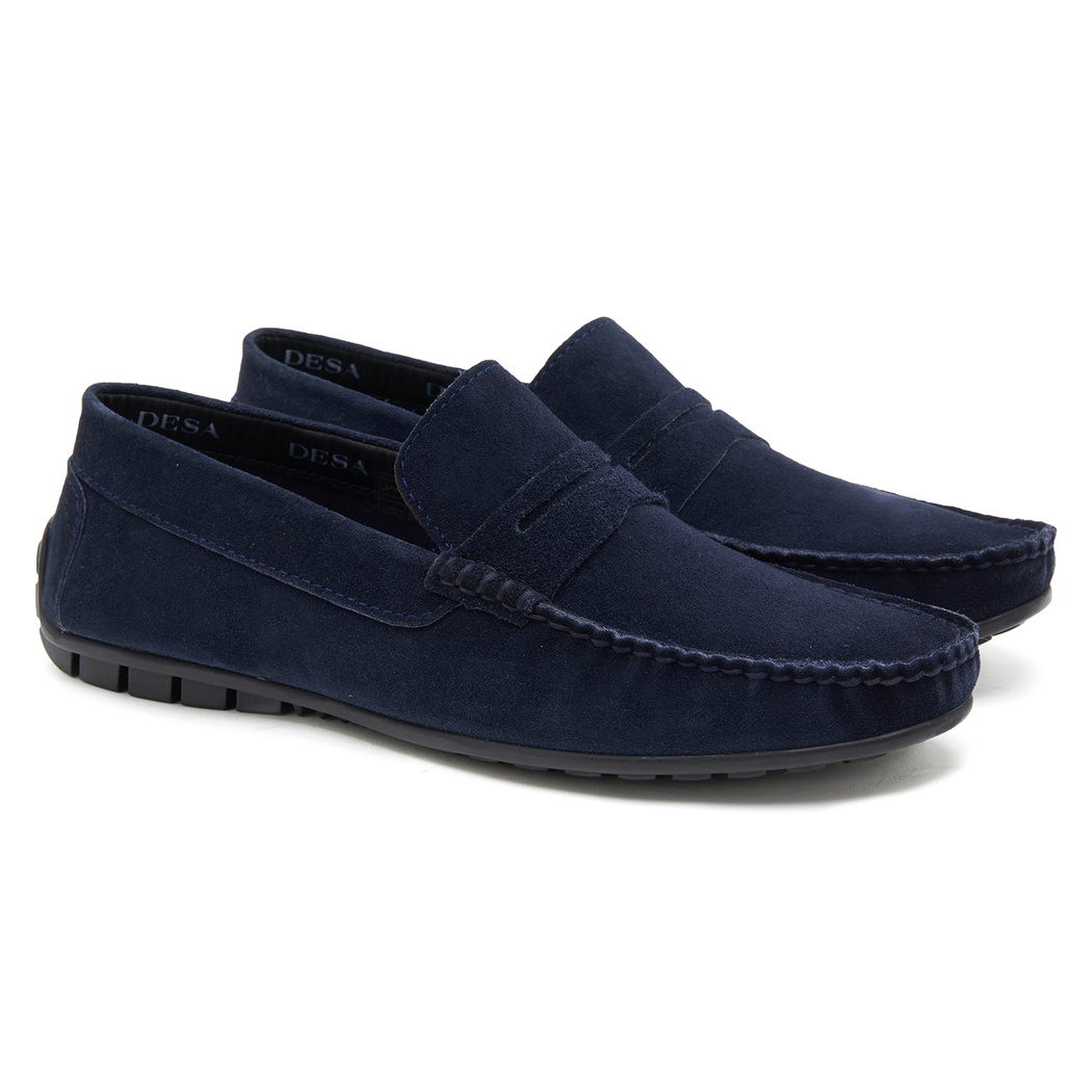 Lacivert Robert Erkek Süet Loafer