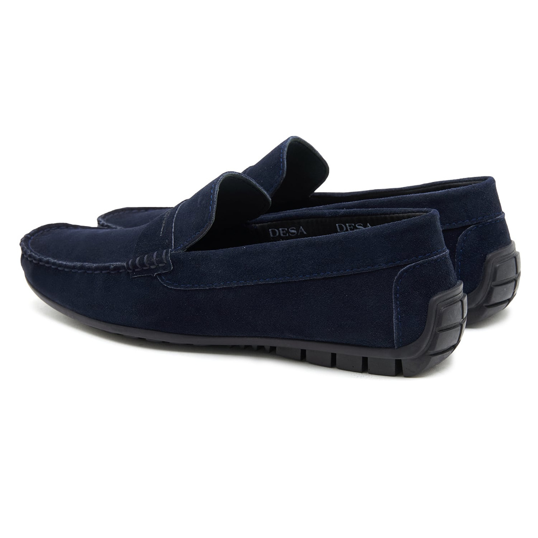 Lacivert Robert Erkek Süet Loafer