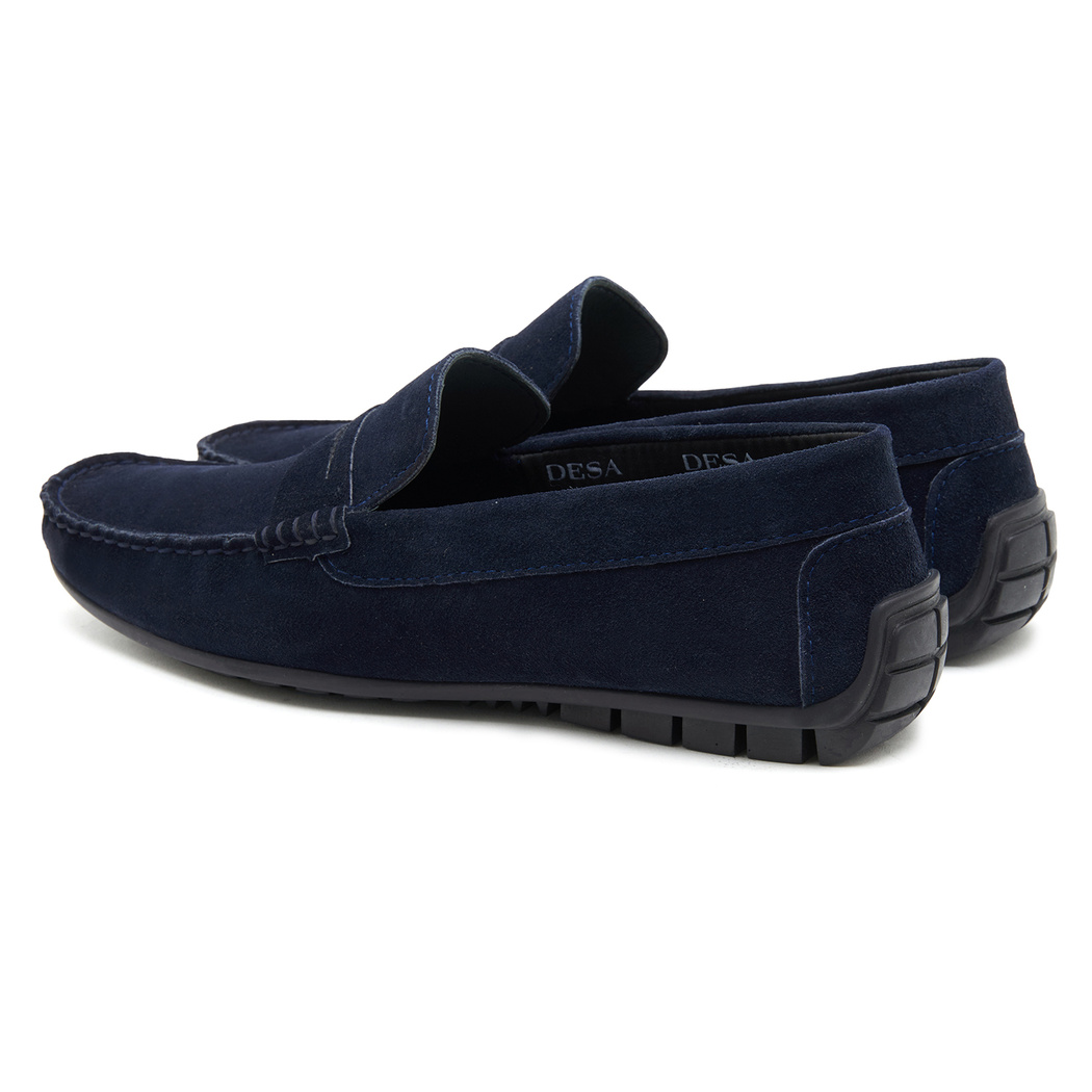 Lacivert Robert Erkek Süet Loafer