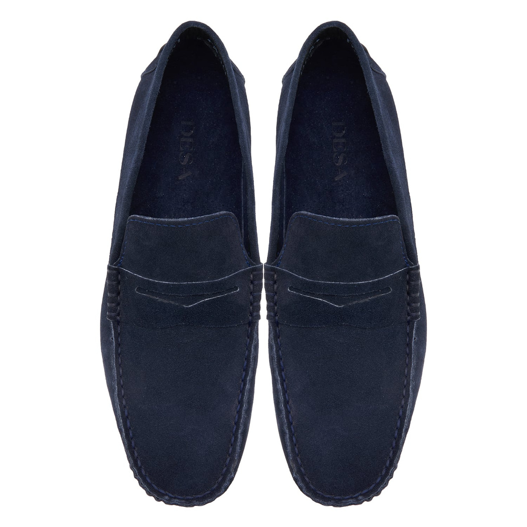 Lacivert Robert Erkek Süet Loafer