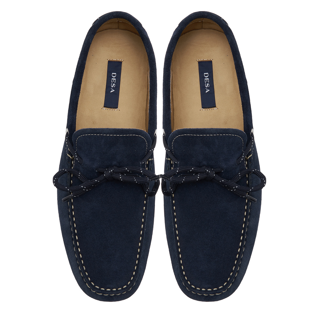 Lacivert Sole Erkek Süet Loafer