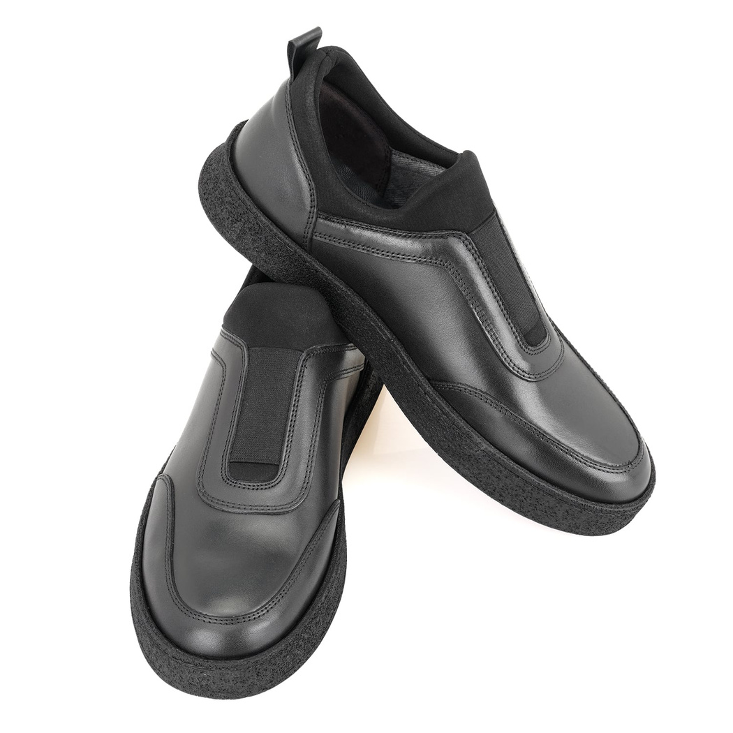 Larz Siyah Erkek Deri Günlük Ayakkabı