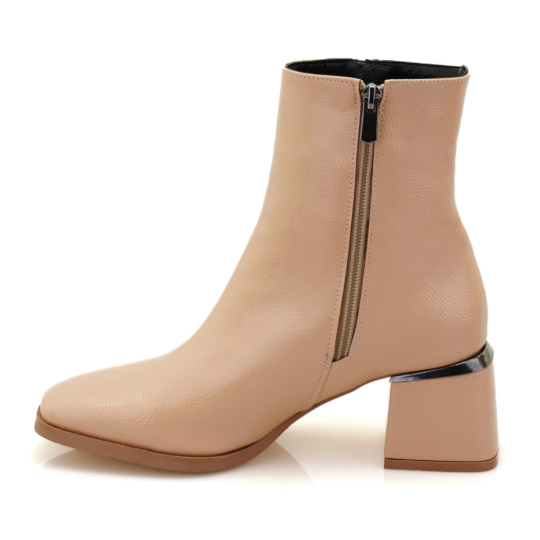 Laura Krem Kadın Topuklu Bot
