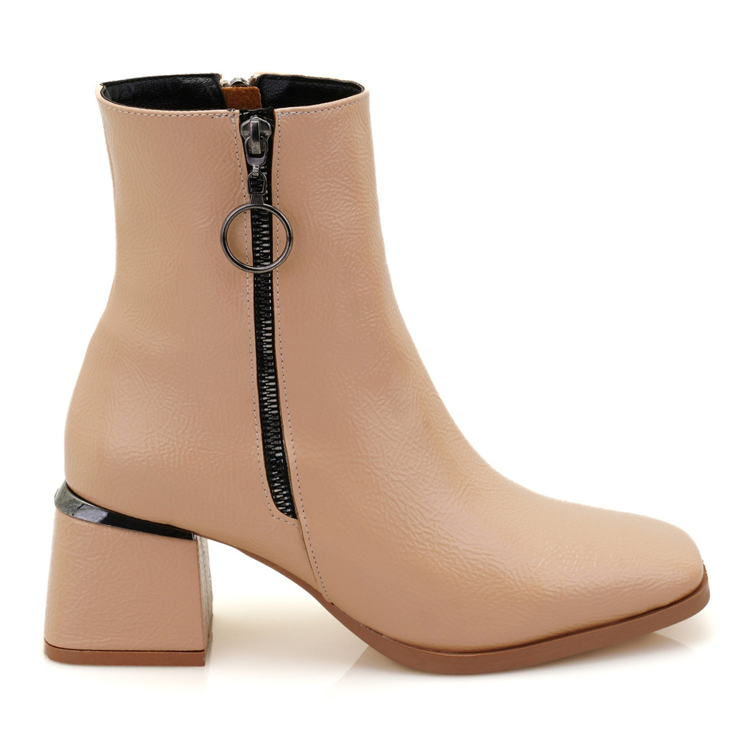 Laura Krem Kadın Topuklu Bot