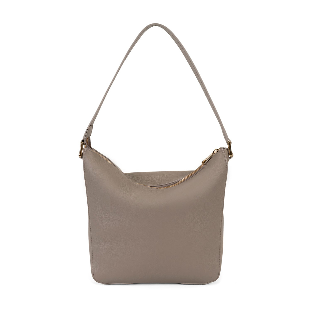 Lauretta Gri Kadın Deri Omuz Çantası