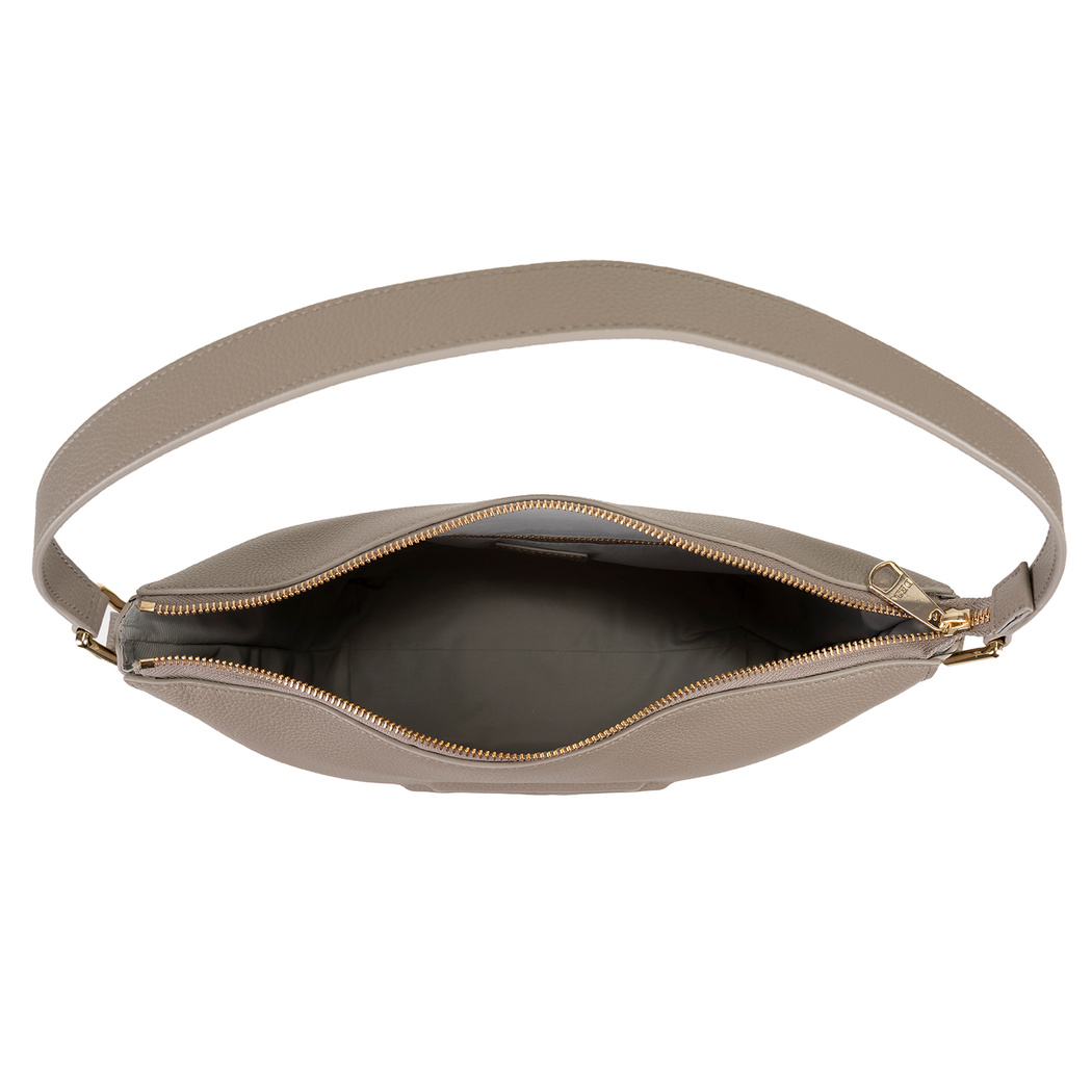 Lauretta Gri Kadın Deri Omuz Çantası