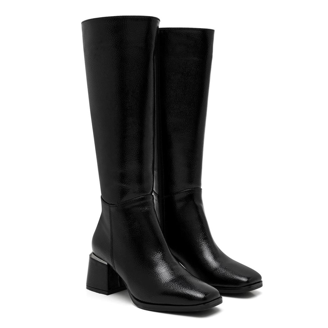 Lavina Siyah Kadın Topuklu Çizme