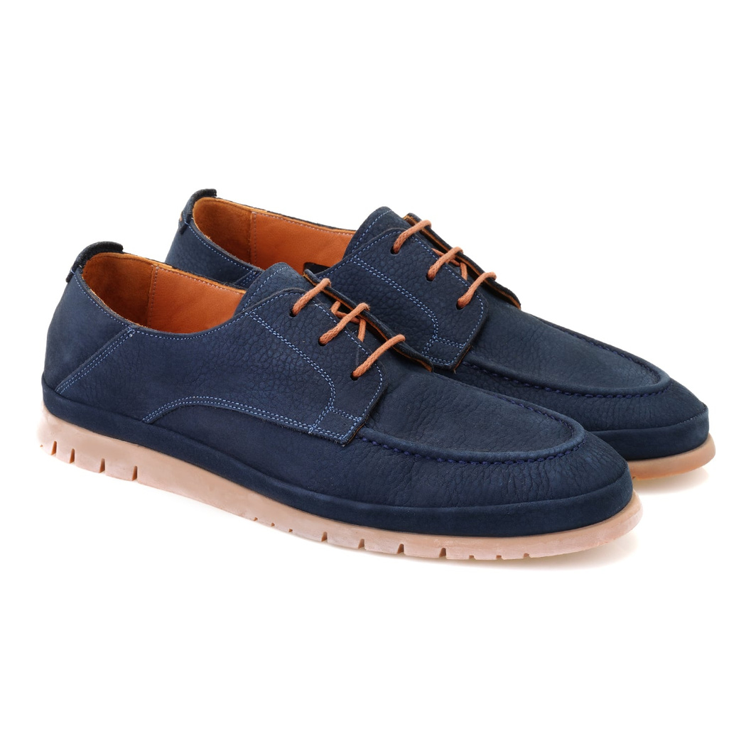 Layla Lacivert Erkek Deri Günlük Ayakkabı