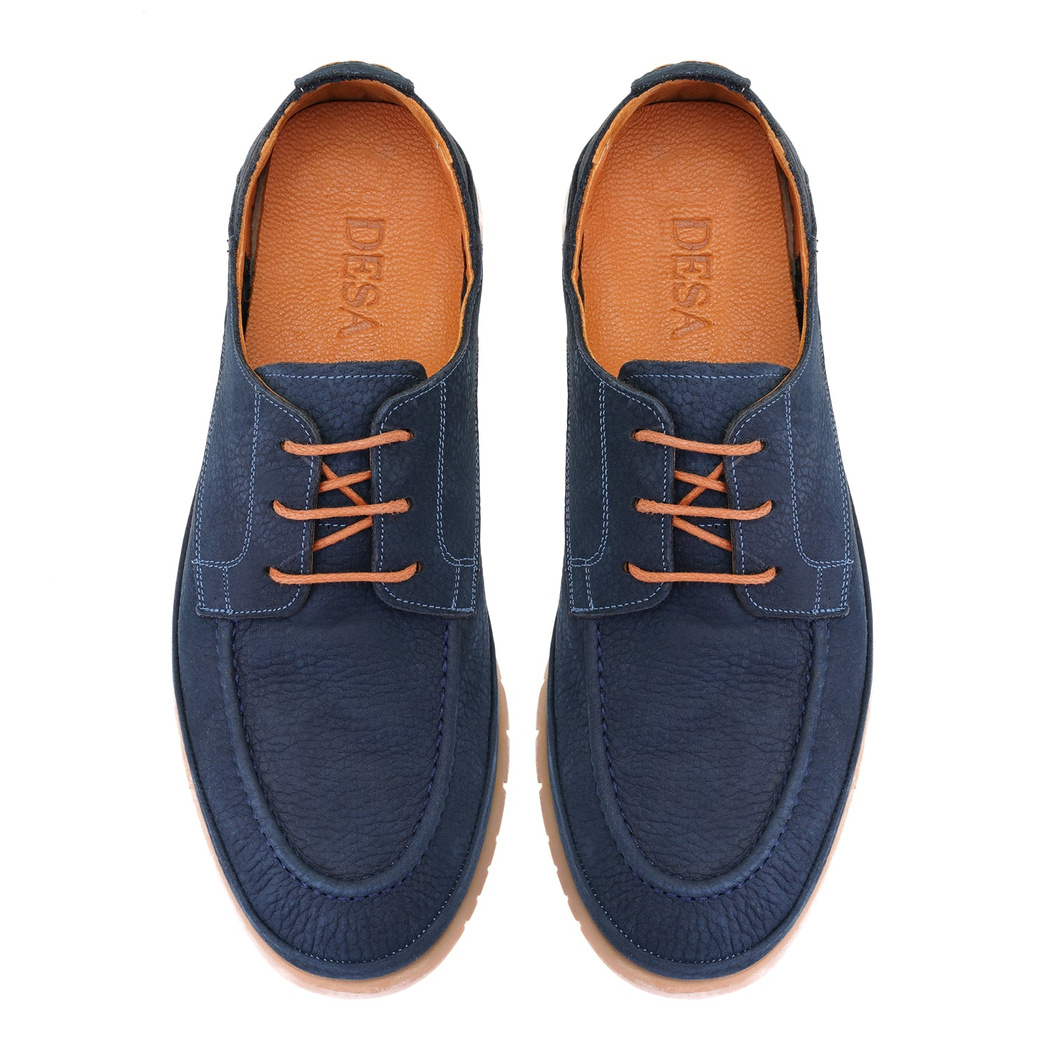 Layla Lacivert Erkek Deri Günlük Ayakkabı