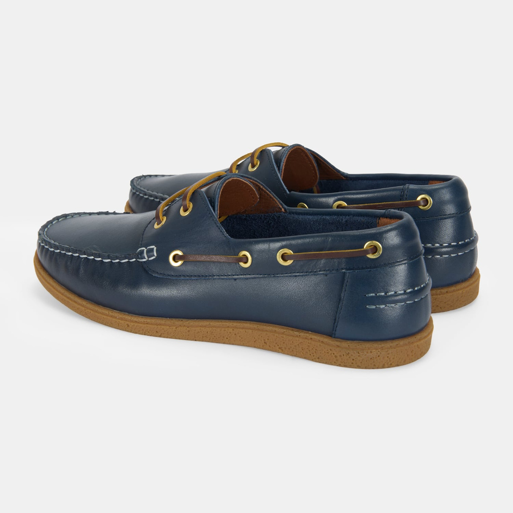 Leminna Lacivert Erkek Deri Tekne Günlük Ayakkabı