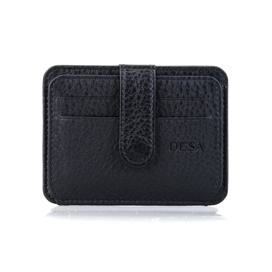 Lenora Siyah Erkek Deri Kartlık