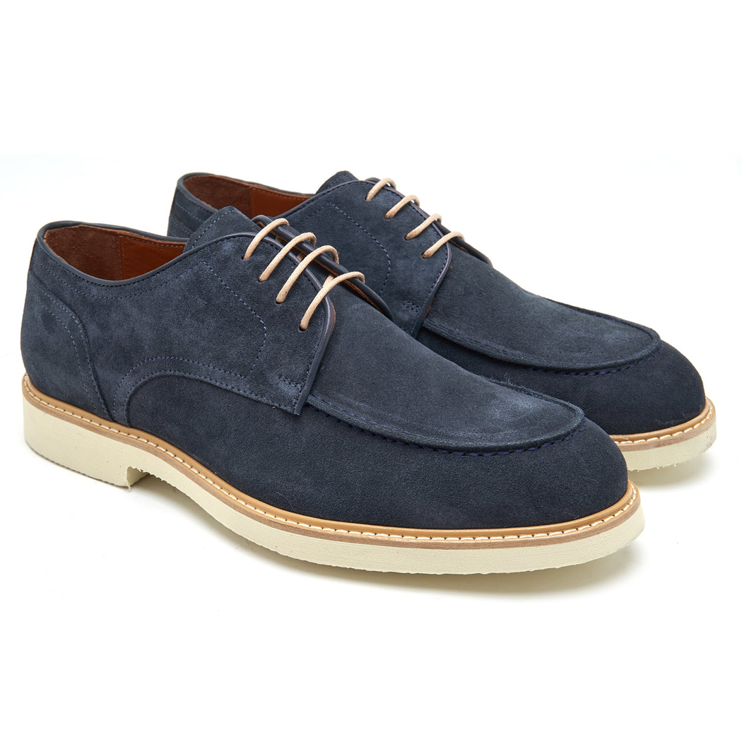 Leo Lacivert Erkek Süet Deri Günlük Ayakkabı