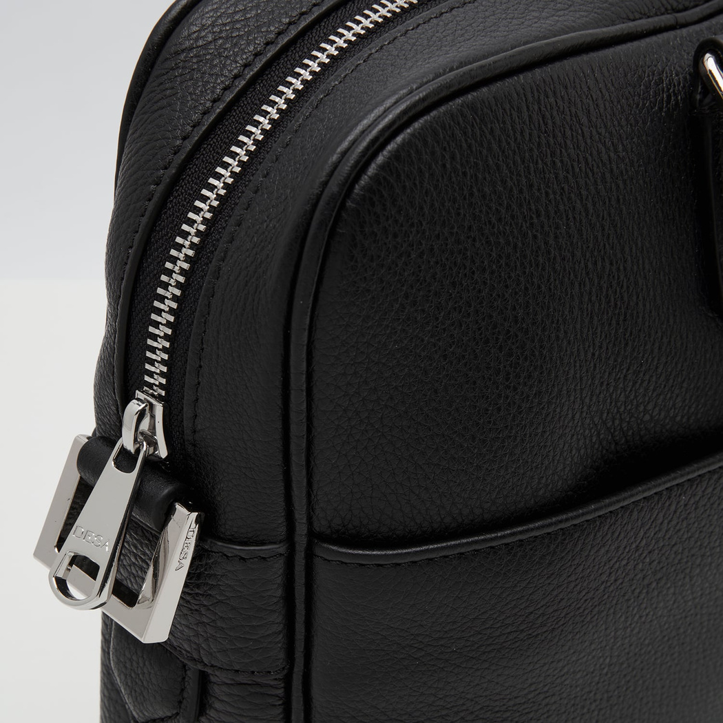 Leoda Siyah Erkek Deri Evrak Çantası