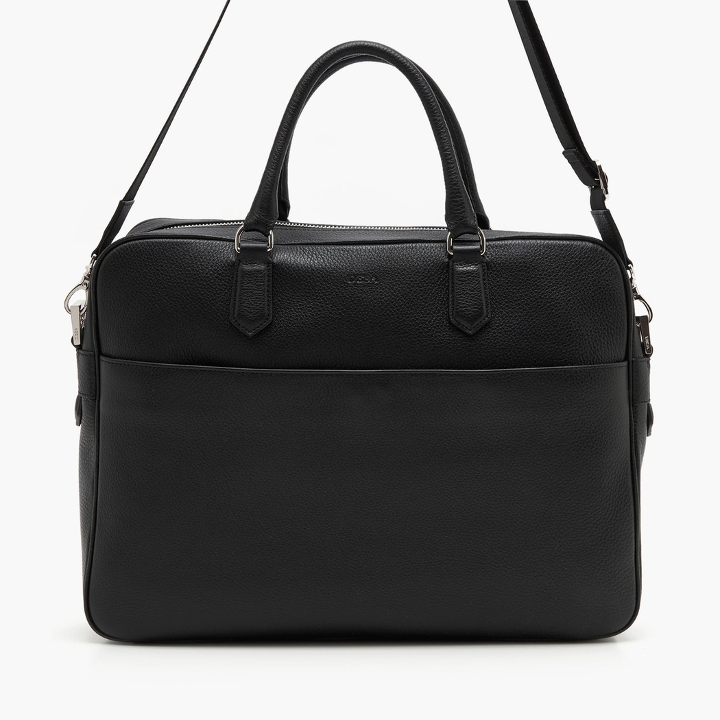 Leoda Siyah Erkek Deri Evrak Çantası