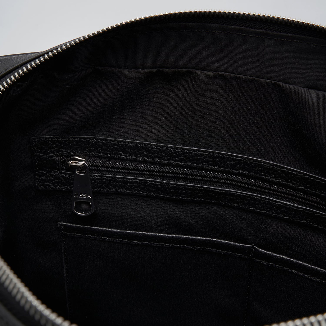 Leoda Siyah Erkek Deri Evrak Çantası