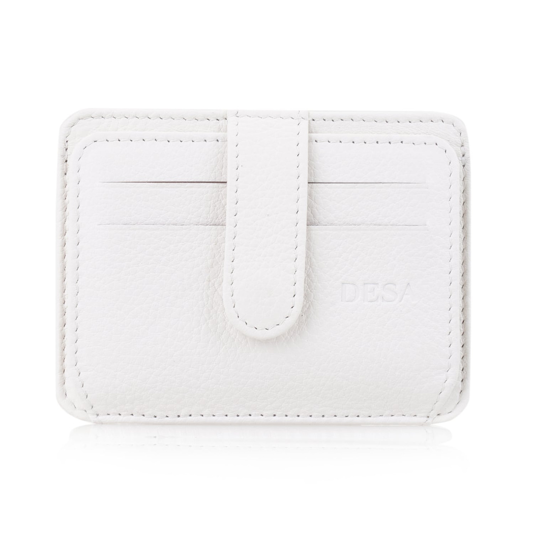 Lerona Beyaz Deri Kartlık